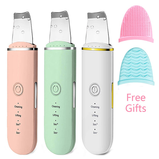 Beauty Ultrasonic Skin Scrubber USB Plug Facial Blackhead Remover Face Massager Skincare Tools Products Face Cleansing Acne - Mammalook
