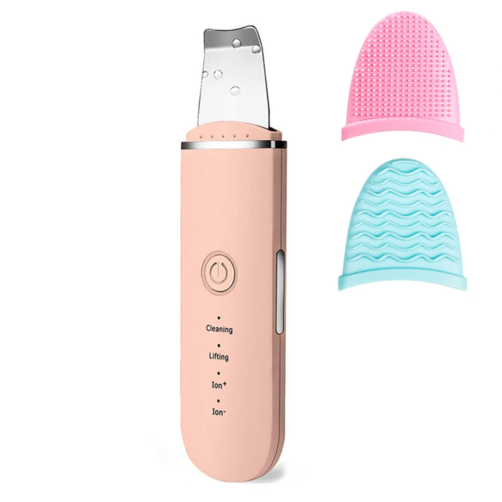 Beauty Ultrasonic Skin Scrubber USB Plug Facial Blackhead Remover Face Massager Skincare Tools Products Face Cleansing Acne - Mammalook
