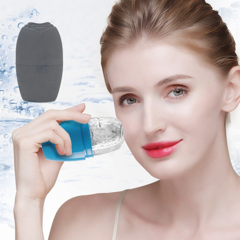 Ice Roller For Face and Eye, Massager Ice Roller Contour Cube Ice Facial, Face Beauty Skin Care Kit to Brighten Skin & Enhance­ Your Natural Glow Remove Fine Lines Shrink Pores - Mammalook