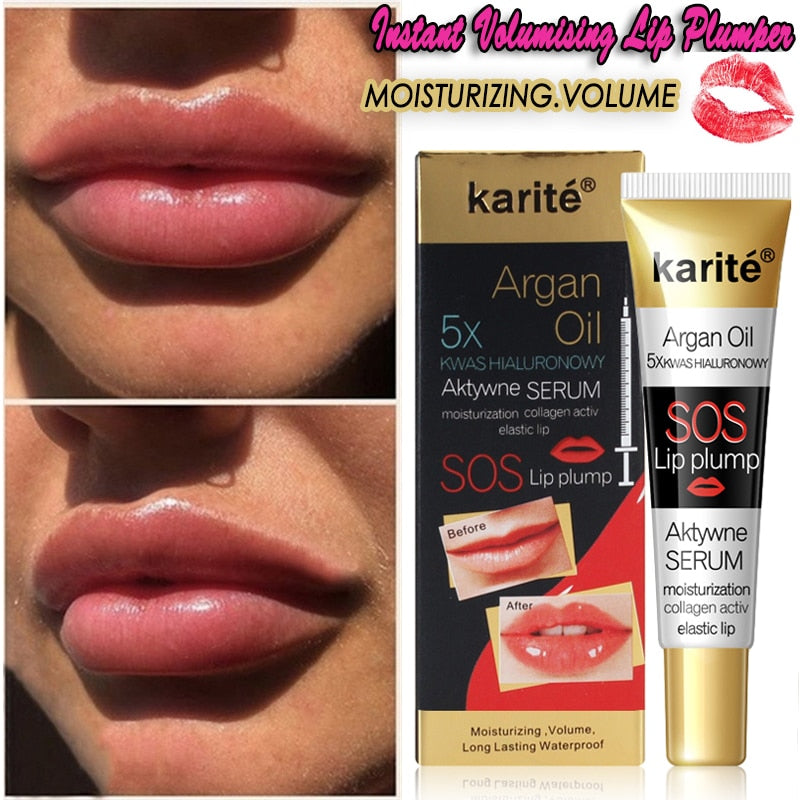 Instant Volumising Lip Plumper Serum Moisturizing Lips Repairing Mask Collagen Reduce Lip Fine Lines Lip Plumper Oil Gloss Care - Mammalook
